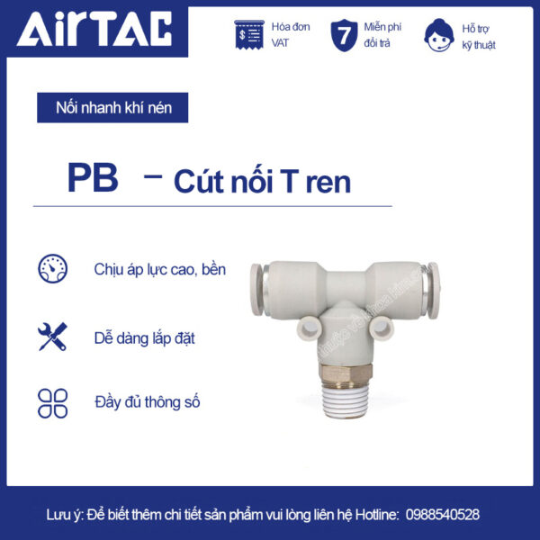 PB cút nối nhanh khí nén Airtac